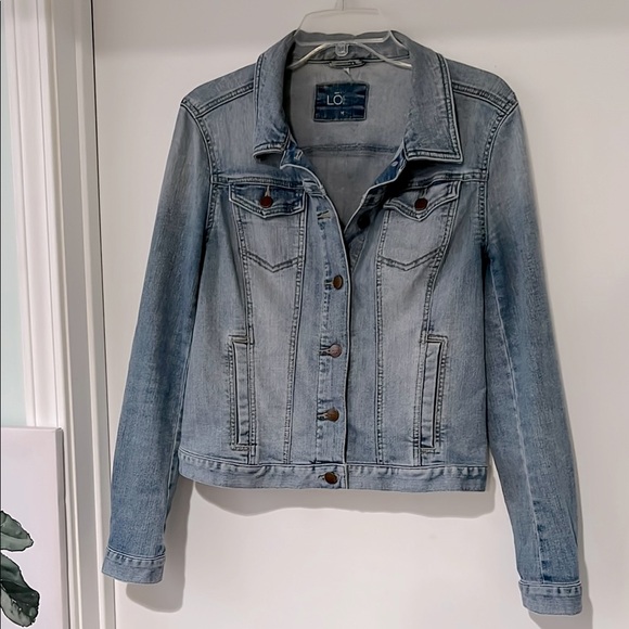 LOFT Jackets & Blazers - Women's Light Blue Denim Jacket